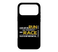Hebrews 12:1 RUN with endurance the RACE - Bible Inspired Case for iPhone 17 Pro Max