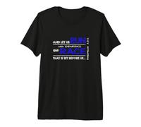 Hebrews 12:1 - Run with Endurance the Race Bible Inspired Premium T-Shirt