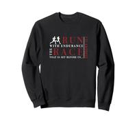 Hebrews 12:1 - Run with Endurance The Race Bible Inspired Sweatshirt