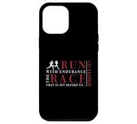 Hebrews 12:1 RUN with endurance the RACE - Runner Inspired Case for iPhone 12 Pro Max