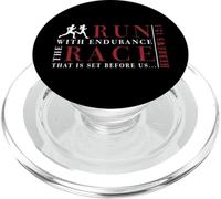 Hebrews 12:1 RUN with endurance the RACE - Runner Inspired PopSockets PopGrip for MagSafe