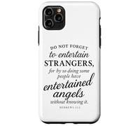Hebrews 13:2 Bible Verse Entertained Angels Faith Scripture Case for iPhone 11 Pro Max