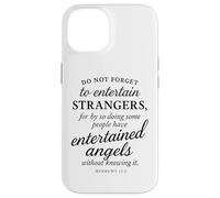 Hebrews 13:2 Bible Verse Entertained Angels Faith Scripture Case for iPhone 14