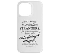 Hebrews 13:2 Bible Verse Entertained Angels Faith Scripture Case for iPhone 14 Pro Max