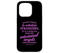 Hebrews 13:2 Bible Verse Entertained Angels Faith Scripture Case for iPhone 15 Pro