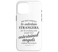 Hebrews 13:2 Bible Verse Entertained Angels Faith Scripture Case for iPhone 16 Pro Max