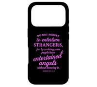 Hebrews 13:2 Bible Verse Entertained Angels Faith Scripture Case for iPhone 17 Pro