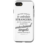 Hebrews 13:2 Bible Verse Entertained Angels Faith Scripture Case for iPhone SE (2020) / 7/8