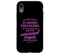 Hebrews 13:2 Bible Verse Entertained Angels Faith Scripture Case for iPhone XR