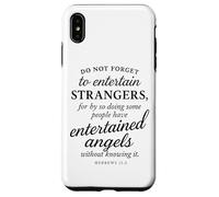 Hebrews 13:2 Bible Verse Entertained Angels Faith Scripture Case for iPhone XS Max