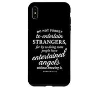 Hebrews 13:2 Bible Verse Entertained Angels Faith Scripture Case for iPhone XS Max