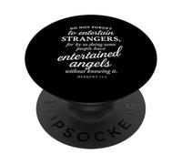 Hebrews 13:2 Bible Verse Entertained Angels Faith Scripture PopSockets Adhesive PopGrip