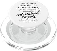 Hebrews 13:2 Bible Verse Entertained Angels Faith Scripture PopSockets PopGrip for MagSafe