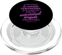 Hebrews 13:2 Bible Verse Entertained Angels Faith Scripture PopSockets PopGrip for MagSafe