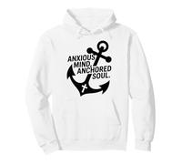 Hebrews 6:19 Anxious Mind Anchored Soul Bible Verse Pullover Hoodie
