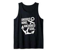 Hebrews 6:19 Anxious Mind Anchored Soul Bible Verse Tank Top