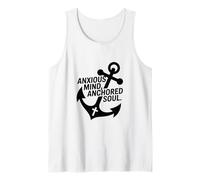 Hebrews 6:19 Anxious Mind Anchored Soul Bible Verse Tank Top