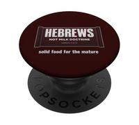 Hebrews Not Milk Doctrine Christian Bible Study Faith Design PopSockets Adhesive PopGrip