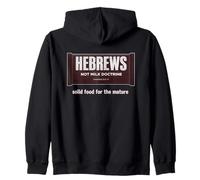 Hebrews Not Milk Doctrine Christian Bible Study Faith Design Zip Hoodie