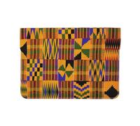 HEBSDFG 13-inch Leather Laptop Sleeve, african weaving Print Slim Shockproof Insertion Design Laptop Case Bag for Office, School, Travel
