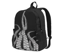 HEBSDFG 15 Inch Travel Laptop Backpack for Men Women, Octopus Tentacles Print Casual Daypack Computer Rucksack for School Hiking Work