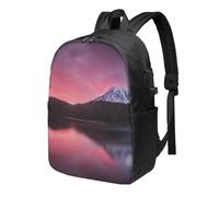 HEBSDFG 17 Inch Laptop Backpack for Men Women, Shadow on The Lake Print Casual Daypack Computer Rucksack Bag for School Travel Work