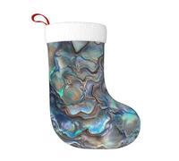 HEBSDFG Abalone nacre Printed Christmas Stockings 1-Pcs Xmas Stockings for Christmas Decoration Holiday Party New Year
