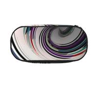HEBSDFG Abstract Circle Swirl Prints Pencil Case Cute Stationery Case Organiser with Pen Slots for School Travel Office Gifts