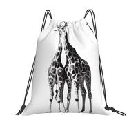 HEBSDFG African Giraffe Womens Drawstring Gym Bags Mens Sports Backpack Lightweight Beach Tote Reusable Shopping Bag