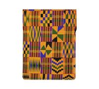 HEBSDFG african weaving Print 13-inch Laptop Sleeve, Slim Shockproof Insertion Design Leather Laptop Case Bag for Office, School, Travel