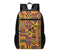 HEBSDFG african weaving Printed Travel Laptop Backpack for Men Women, Large Capacity Business Rucksack with Anti-Theft Pockets Daypack for School, Work & Outdoor