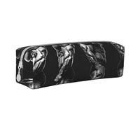 HEBSDFG Bodybuilding Evolution Prints Leather Pencil Case & Cosmetic Pouch, Minimalist Zippered Organiser for School Office Travel Stylish Gifting