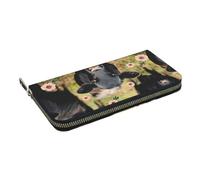 HEBSDFG Cattle Farm Sanctuary Printed Long Wallet for Men and Women PU Leather Hand Purse with Card Holder, Zipper Closure