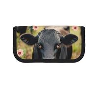 HEBSDFG Cattle Farm Sanctuary Prints Canvas Pencil Case Cosmetic Organiser Zipper Pen Pouch for School Travel Office & Gift-Giving