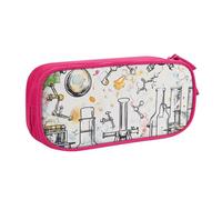 HEBSDFG Chemistry Print Print Cute Pencil Case Pouch for Boys Girls - Pink High Capacity Travel Pen Bag Organizer Makeup Bag for Student School College Office