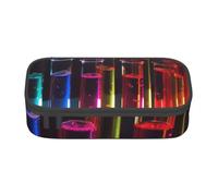 HEBSDFG Chemistry Test Tube Print Pencil Case Large Pen Bag Cute Compartment Desk Organizer Make up Bag for School, Office, Makeup, Travel