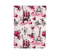 HEBSDFG Cityscape Paris Eiffel Tower France Print 13-inch Laptop Sleeve, Slim Shockproof Insertion Design Leather Laptop Case Bag for Office, School, Travel