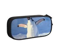 HEBSDFG Cute Penguin Print Cute Pencil Case Pouch for Boys Girls - Black High Capacity Travel Pen Bag Organizer Makeup Bag for Student School College Office