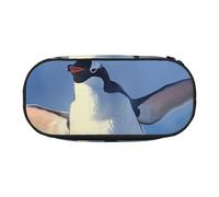 HEBSDFG Cute Penguin Prints Pencil Case Cute Stationery Case Organiser with Pen Slots for School Travel Office Gifts