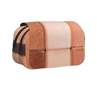 HEBSDFG Double-Layer Flip-Top Pencil Case, Rose Gold Faux Glitter Print Pencil Box Stationery Bag Organizer for School Supplies, Travel & Makeup Storage