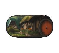 HEBSDFG Fantasy Rural Prints Pencil Case Cute Stationery Case Organiser with Pen Slots for School Travel Office Gifts
