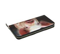 HEBSDFG Farm Animals Printed Long Wallet for Men and Women PU Leather Hand Purse with Card Holder, Zipper Closure