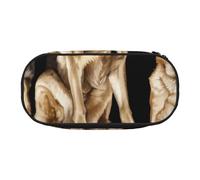 HEBSDFG German Shepherd Prints Pencil Case Cute Stationery Case Organiser with Pen Slots for School Travel Office Gifts