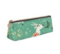 HEBSDFG Goat Frolic Prints Triangle Pencil Case & Cosmetic Pouch, PVC Leather Zippered Organiser for School Office Travel Stylish Gifting