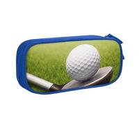 HEBSDFG Golf Club Print Cute Pencil Case Pouch for Boys Girls - Blue High Capacity Travel Pen Bag Organizer Makeup Bag for Student School College Office