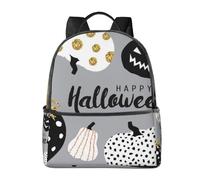 HEBSDFG Happy-Halloween-Day Prints School Bag Bookbag Laptop Backpack Stylish Lightweight Backpack Travel Backpack for Kids Students Boys Girls