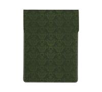 HEBSDFG Hunter Green Floral Petals Pattern Print 13-inch Laptop Sleeve, Slim Shockproof Insertion Design Leather Laptop Case Bag for Office, School, Travel