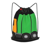 HEBSDFG I Love Garbage Trucks Prints Drawstring Backpack for Women Men Adjustable String Bag Sackpack for Sport Gym Bags Shopping Beach, S