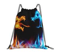 HEBSDFG Ice and Fire Dragons Womens Drawstring Gym Bags Mens Sports Backpack Lightweight Beach Tote Reusable Shopping Bag