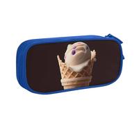 HEBSDFG Ice Cream prin Print Cute Pencil Case Pouch for Boys Girls - Blue High Capacity Travel Pen Bag Organizer Makeup Bag for Student School College Office